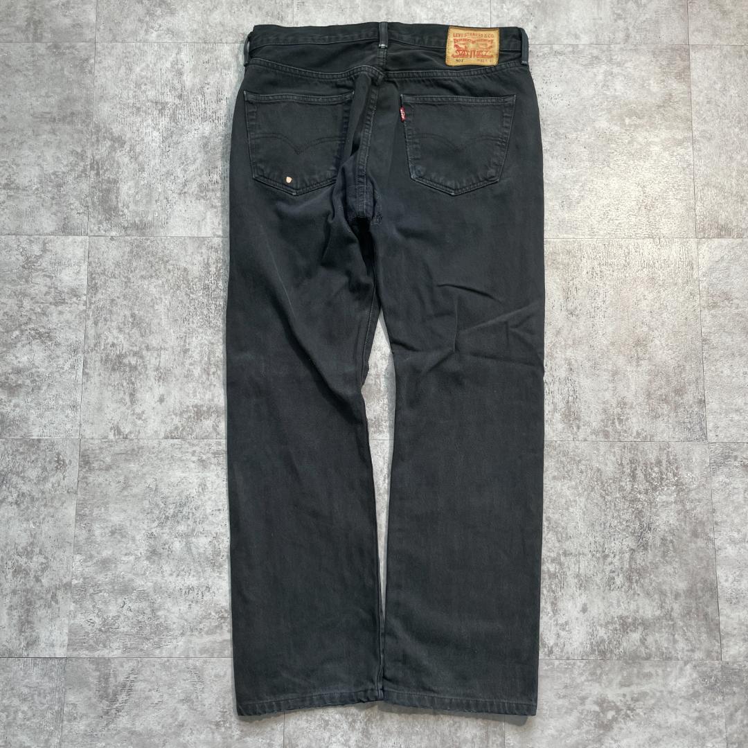 W33 L32】europe levi's black リーバイス 501 | ib2