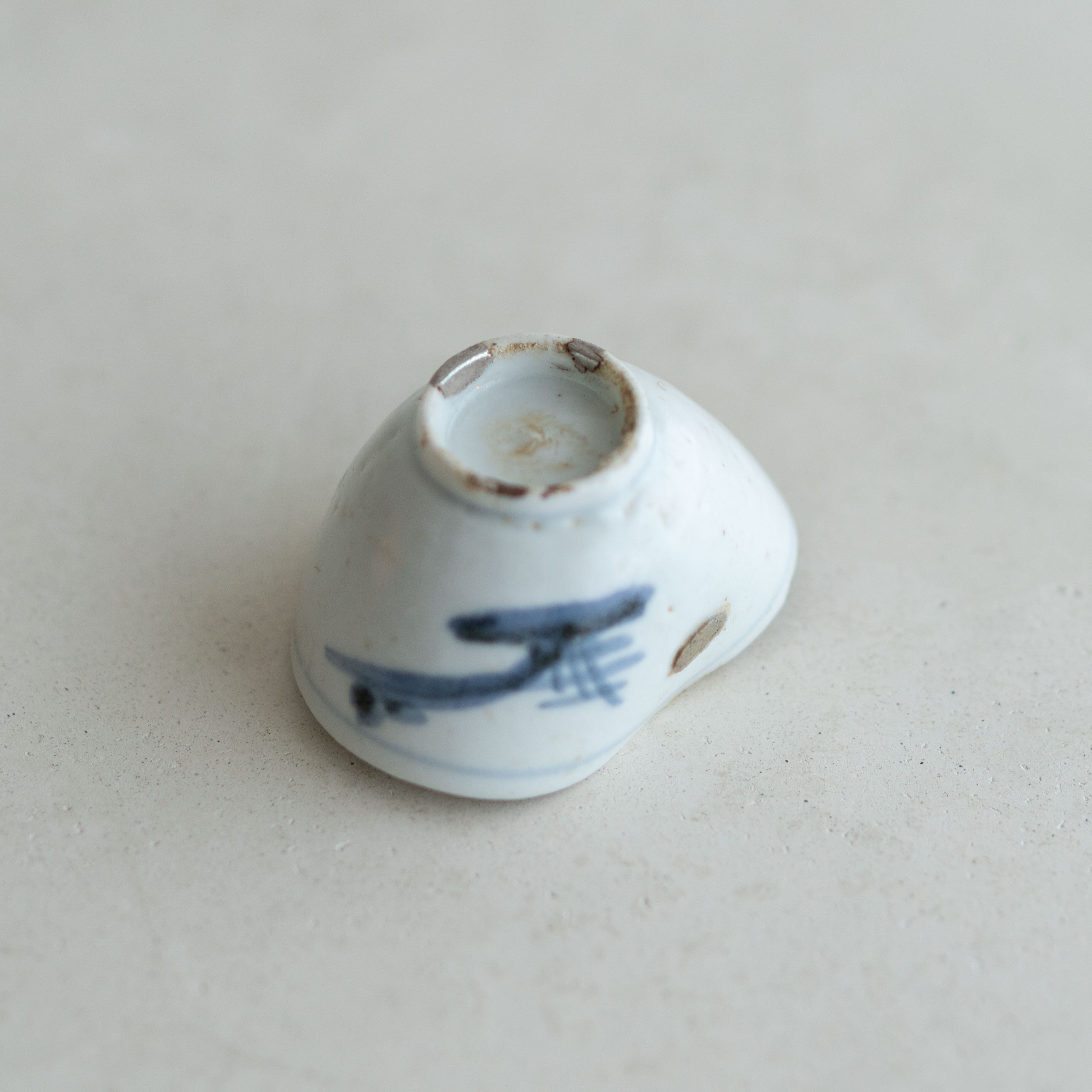 佐久間年春：初期伊万里 山水文沓盃（銀繕い） | filament store