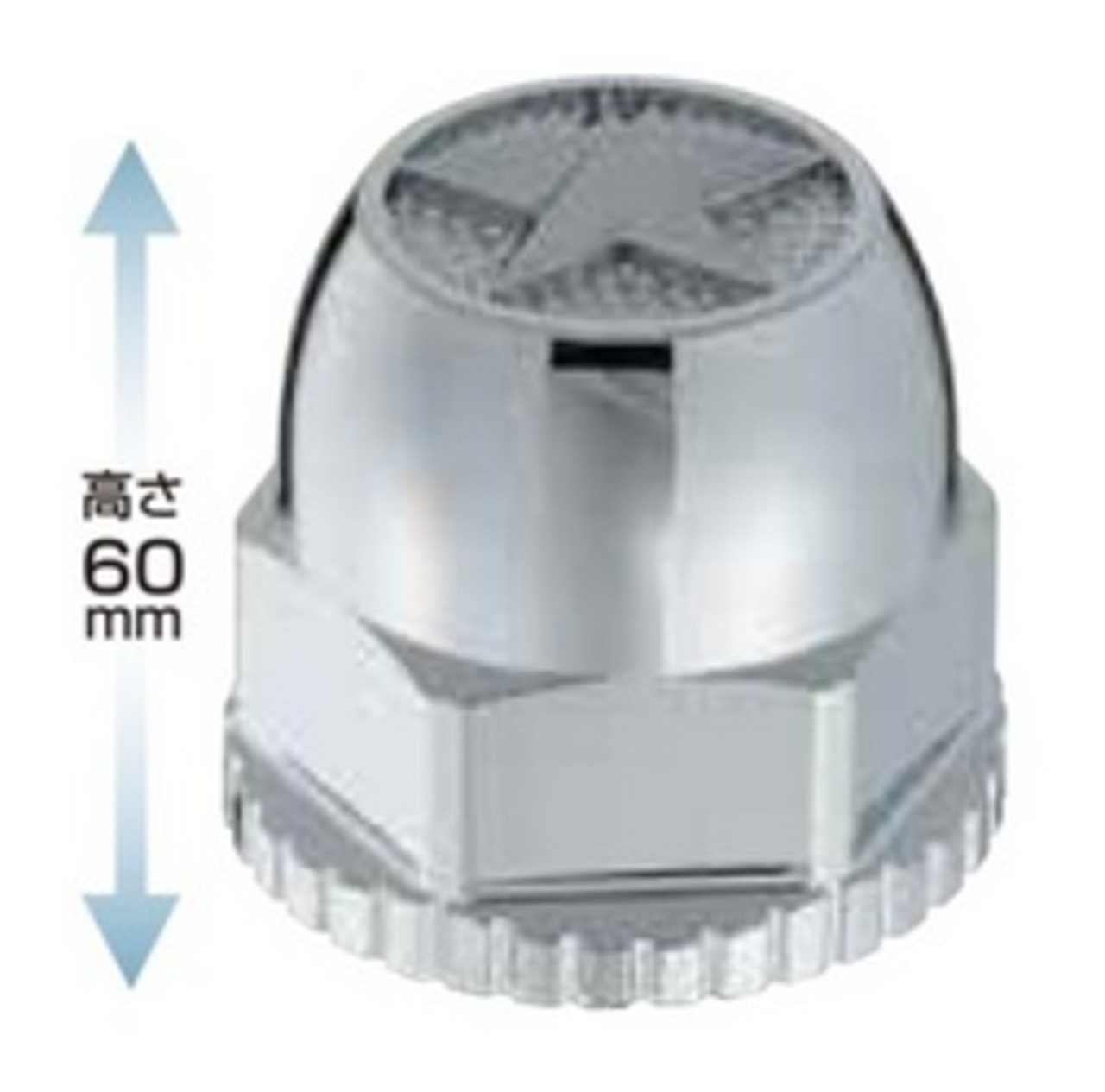 JET INOUE ジェットイノウエ 500492 ナットカバースターマーク 41mmナット用高さ 60mmH フロント、リヤ共用 ...