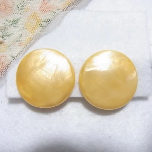 プラスティック製ラウンドイヤリング　 ヴィンテージアクセサリーのセール通販　11468E