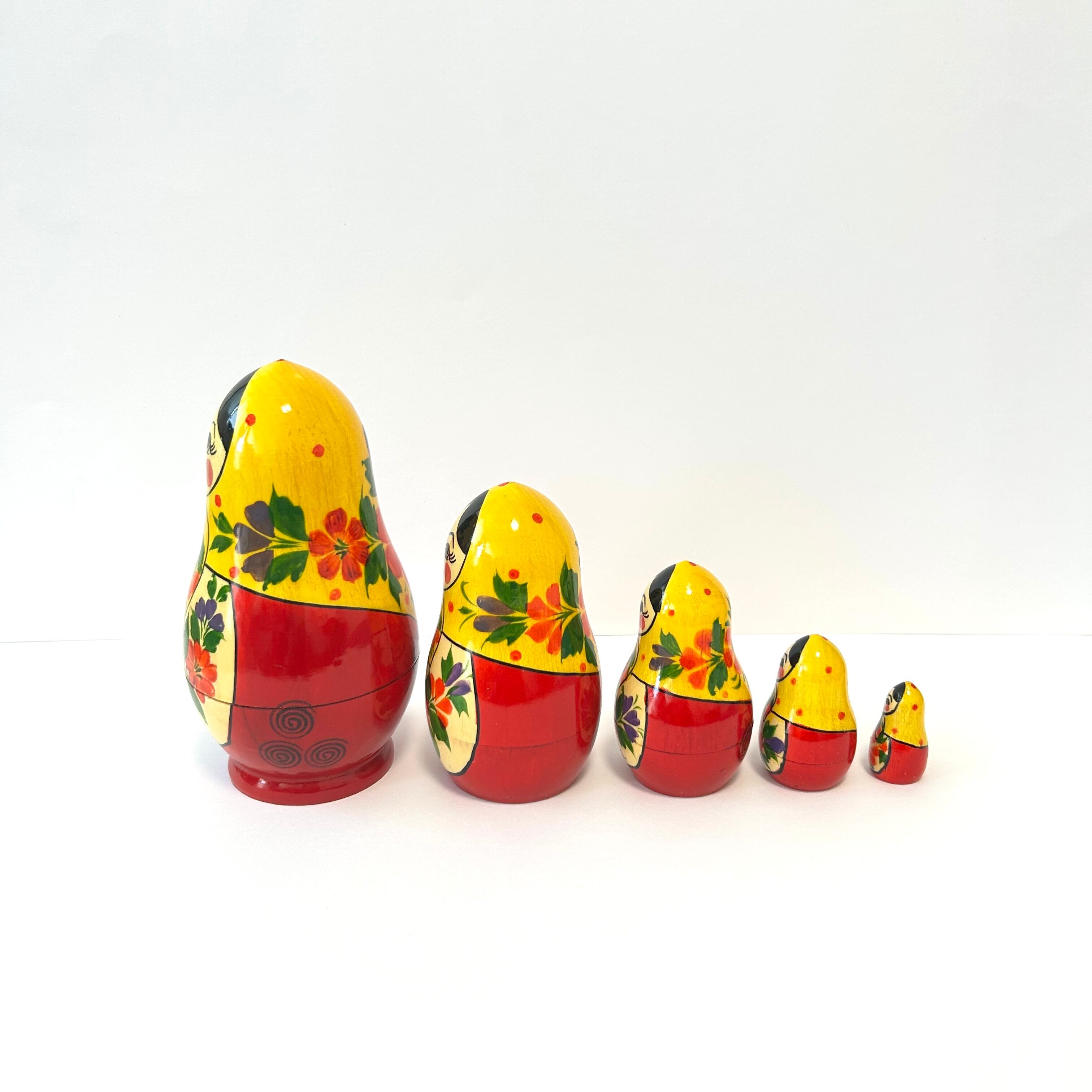 マトリョーシカ 15cm 5ピース 「グルーシェンカ A -2 」 セミョーノフ
