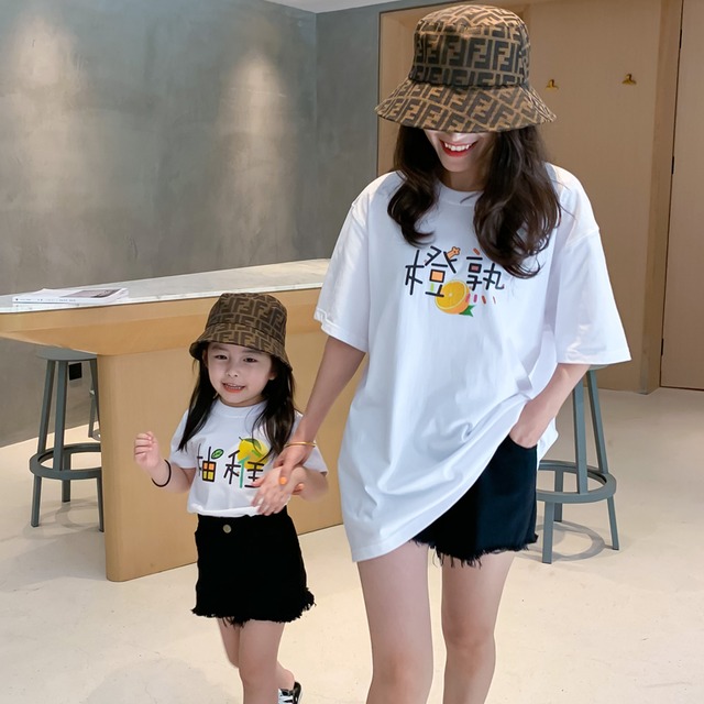 インターネットセレブ夏風夏バージョンの親子着洋風半袖Tシャツとトップス三亜休暇 サマー 夏物 熙熙妈童装亲子装 熙熙妈童装亲子装10854971484