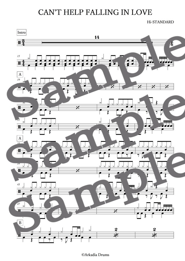 CAN'T HELP FALLING IN LOVE（Hi-STANDARD）