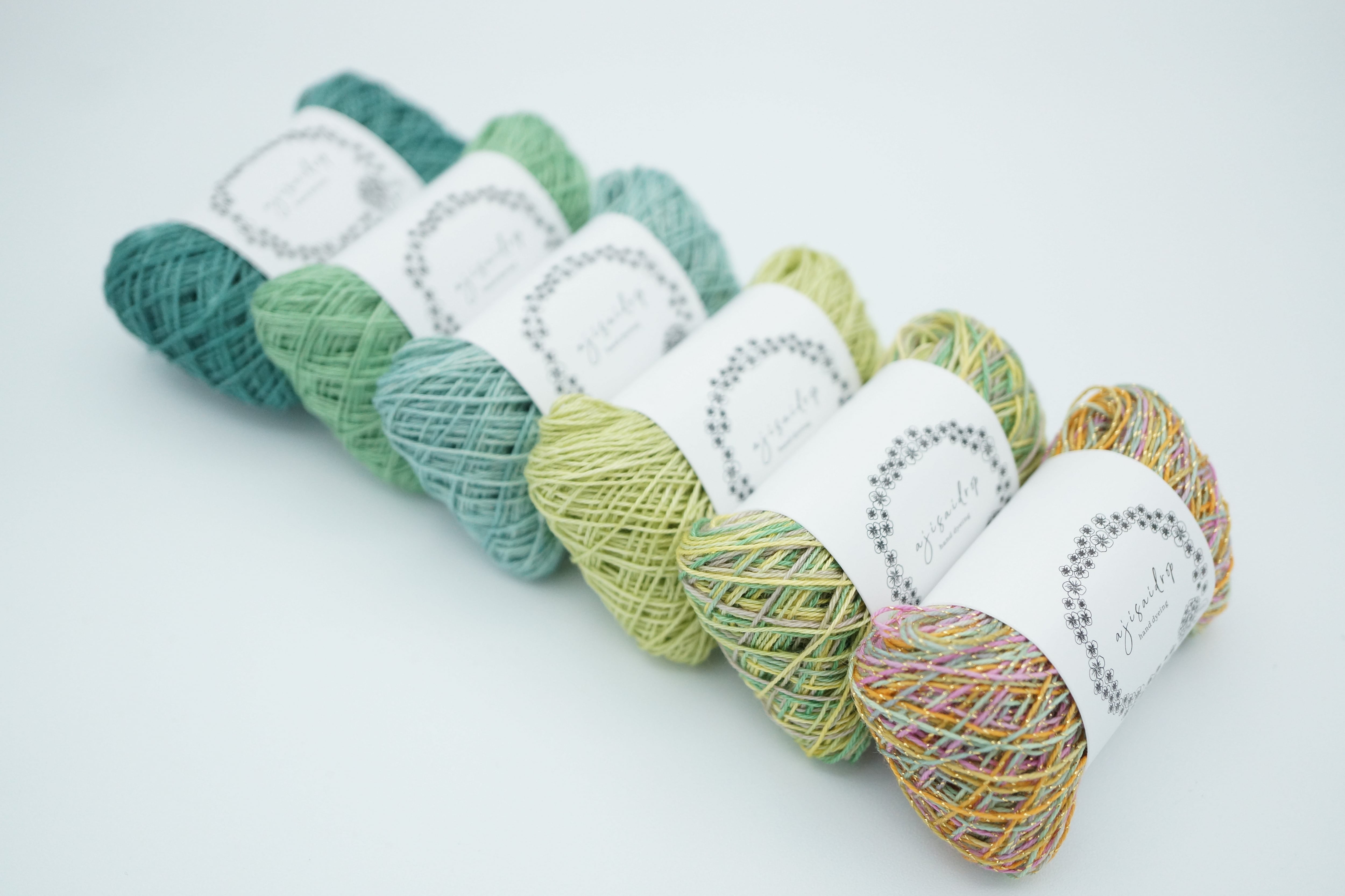 手染め糸-hand dyeing threads- | ajisaidrop