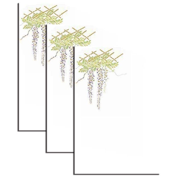 はがき 藤 春 和紙 葉書 ポストカード 絵葉書 和風 3枚入り【花うたげ