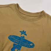 Patagonia パタゴニア プリント 半袖Tシャツ XL (Boys) /カーキベージュ/オーガニックコットン/アウトドア