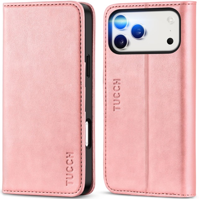 TUCCH iPhone18 Pro Max 対応 ケース 手帳型 あいふぉん17プロマックス用カバー 2026年発売 6.9インチ ローズピンク