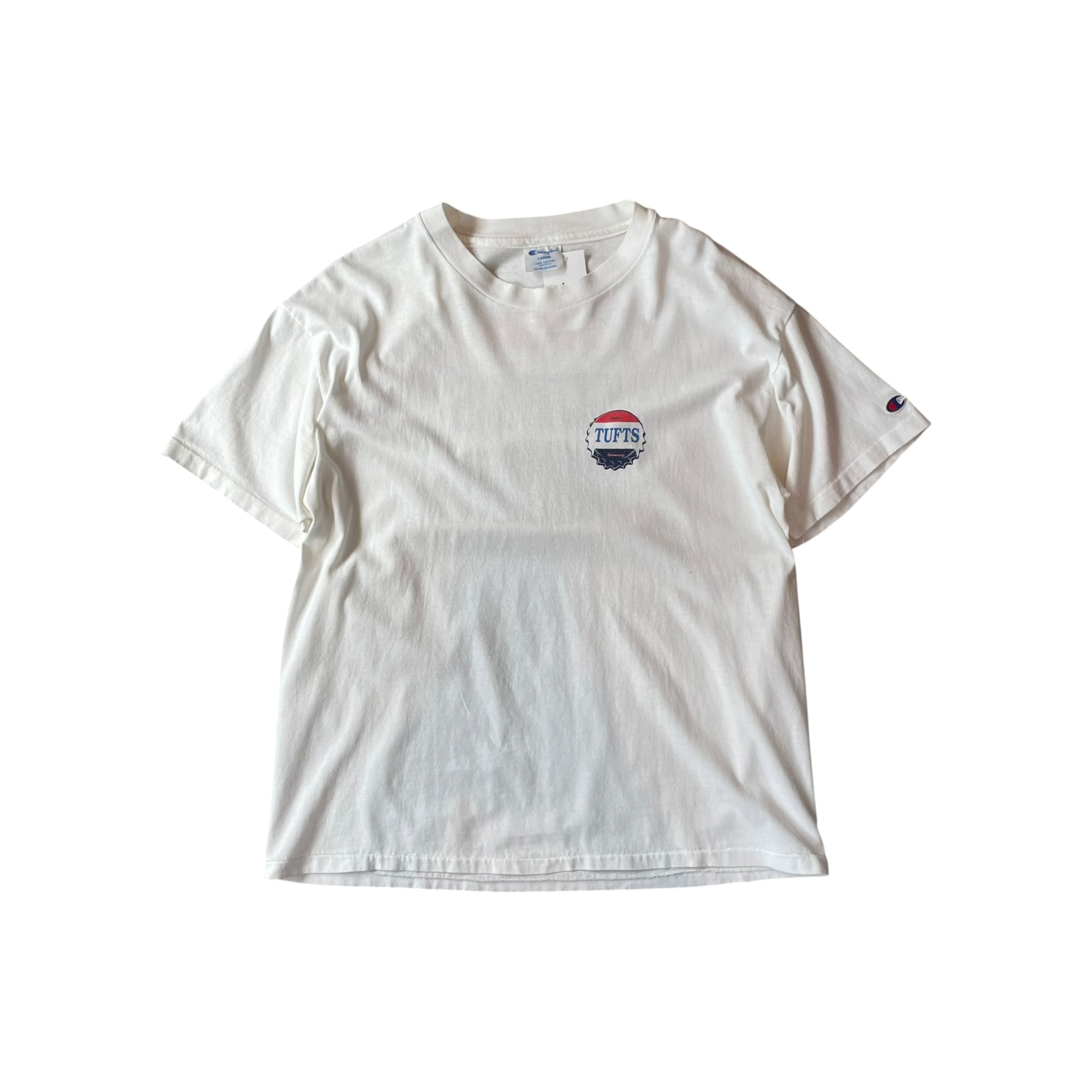 1990s Champion "TUFTS" Pesi Parody T-shirt