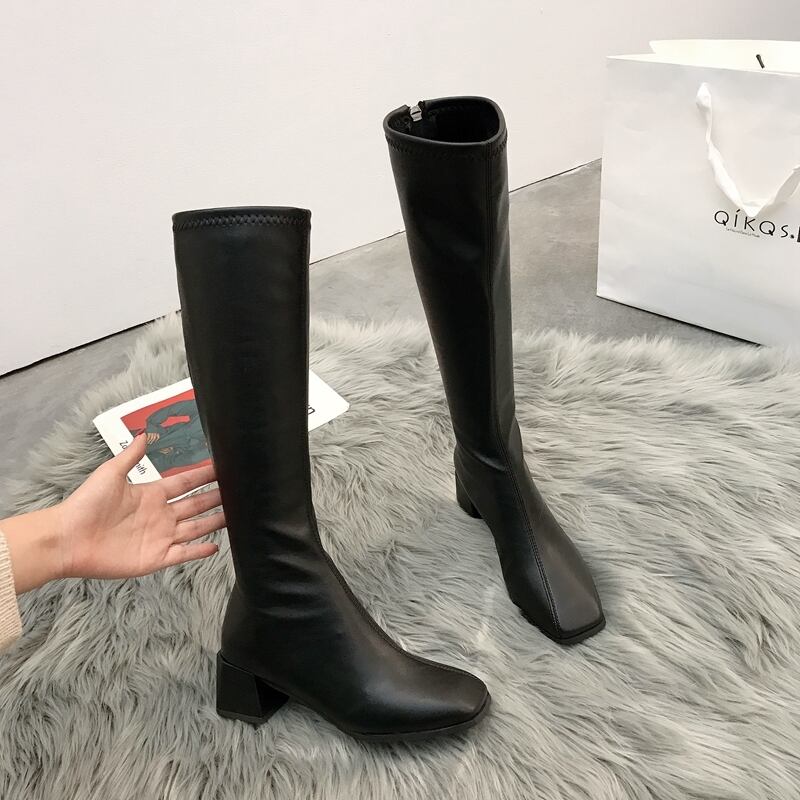 ブーツレディースレッドカジュアル 靴 シューズ スクウェア フェイクシューズ39921777398