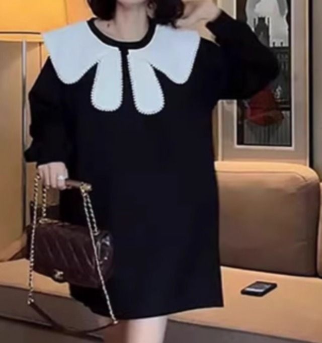 straight midi skirt onepiece(CF105)