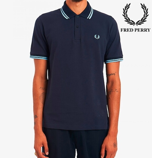 フレッドペリー ポロシャツ メンズ THE FRED PERRY SHIRT M12 NAVY / ICE / ICE