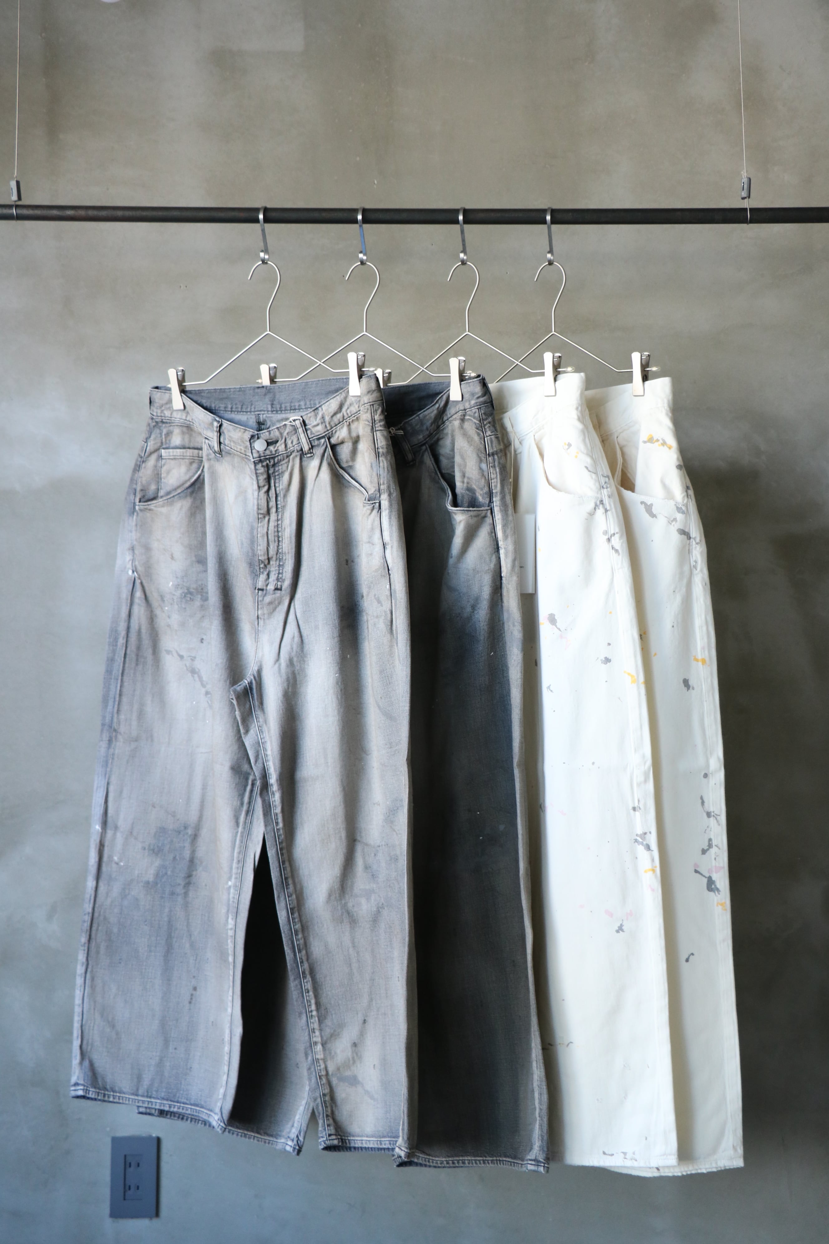 Ancellm -LIGHT OZ WIDE STRAIGHT DENIM PANTS- / ANC-PT71 