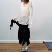 Cascade Chiffon Frill Skirt F0581