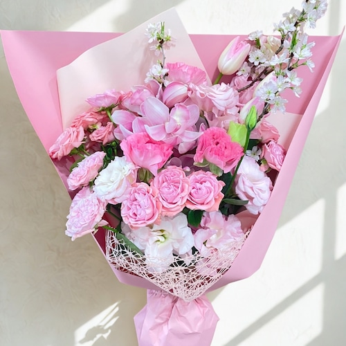 【木場店限定　店頭受取専用】スタンディングブーケ　ラブリーピンク 画像