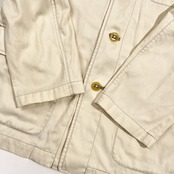 リネン混 CROCODILE クロコダイル カバーオール ジャケット L/アイボリー ライトベージュ系 メンズ