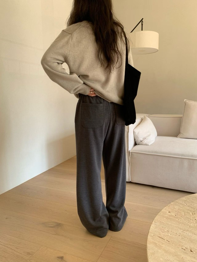 (予約) fl lanel / Cashmere V neck knit 4color