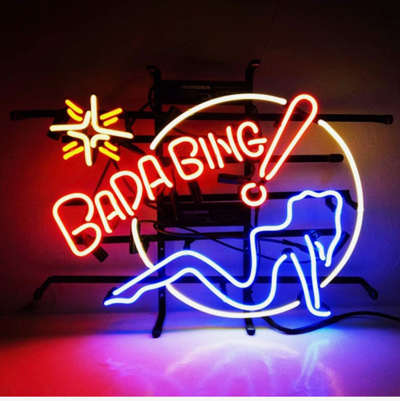 ネオンサイン、『BADA BING』NEON SIGN 、ネオンライト インテリア 