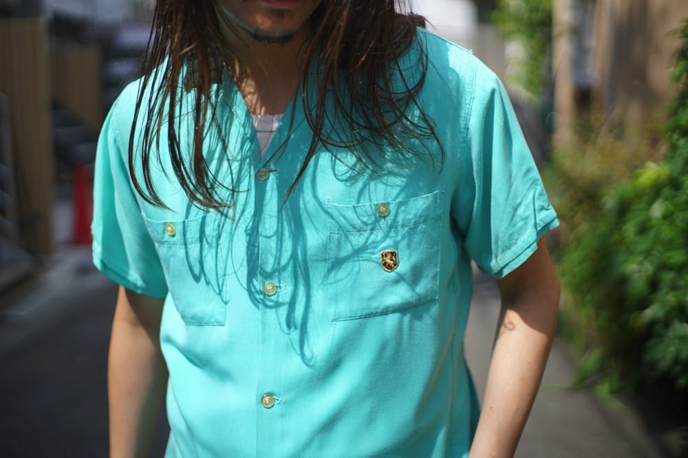 NAT NAST] Vintage rayon bowling shirt [1950s-] Vintage Bowling