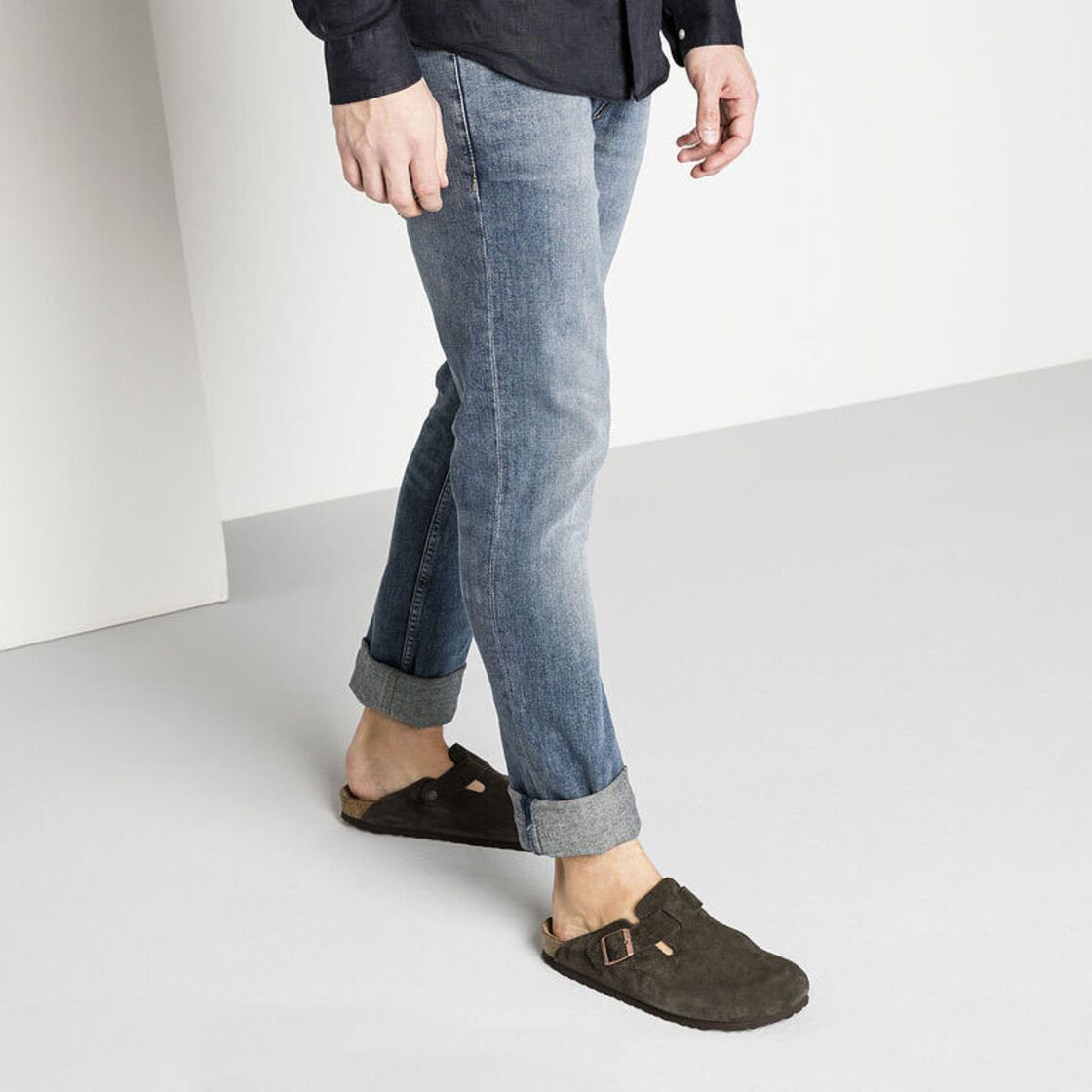 ビルケンシュトック BIRKENSTOCK Boston ボストン モカ ナロー幅 