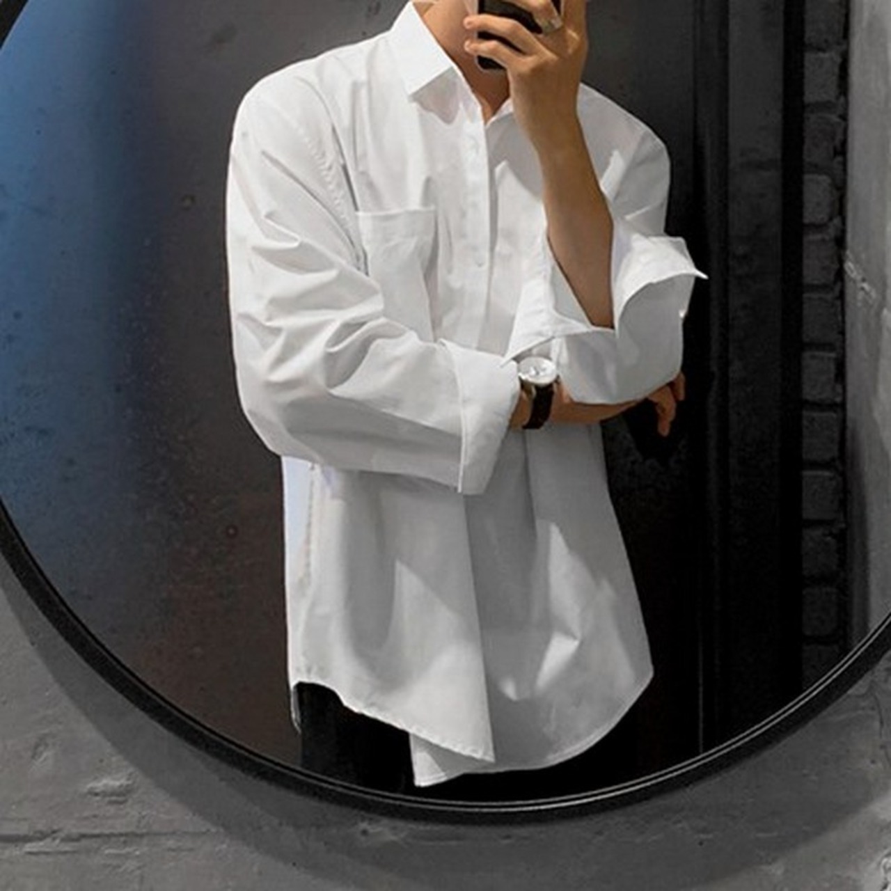 ホワイトルーズシャツ　MT0080194