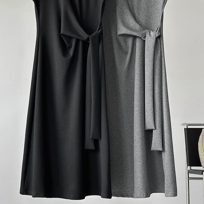 side tie one-piece & stripe bag set 14554 | abeille