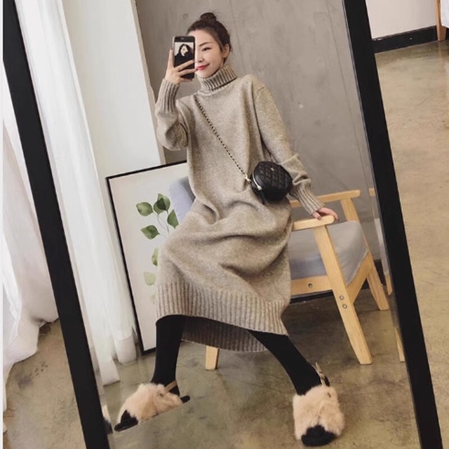 【ワンピース】大きいサイズ ワンピース レディース おしゃれ きれいめ 可愛い 春 秋 冬 ミモレ ワンピース 20代 30代 40代 ワンピース 春秋 ワンピースドレス 韓国 ワンピース ニット ワンピース ブラック 黒 ホワイト 白 ダークグレー ベージュ  S M L XL