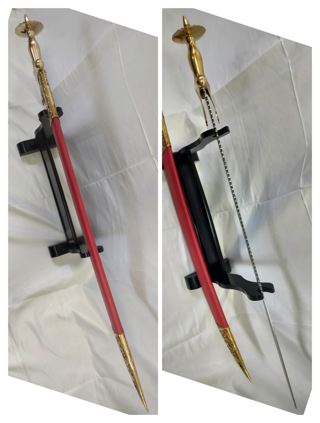 タルワールキルパン 真鍮製刀身 模造刀 インド刀