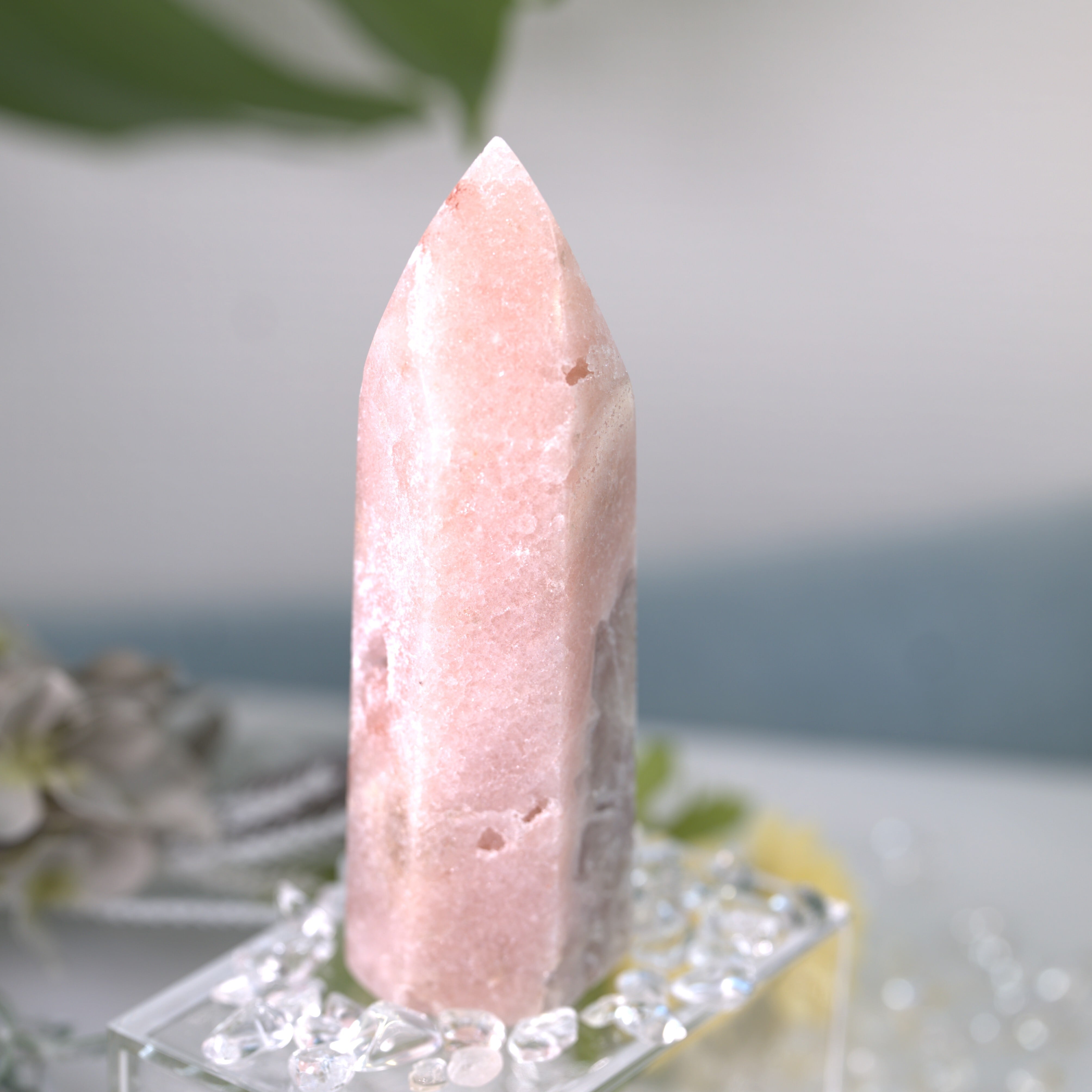 【愛と安らぎの光柱－真実の愛を引き寄せる癒しのストーン－】ピンクアメジストタワー　No.56_1