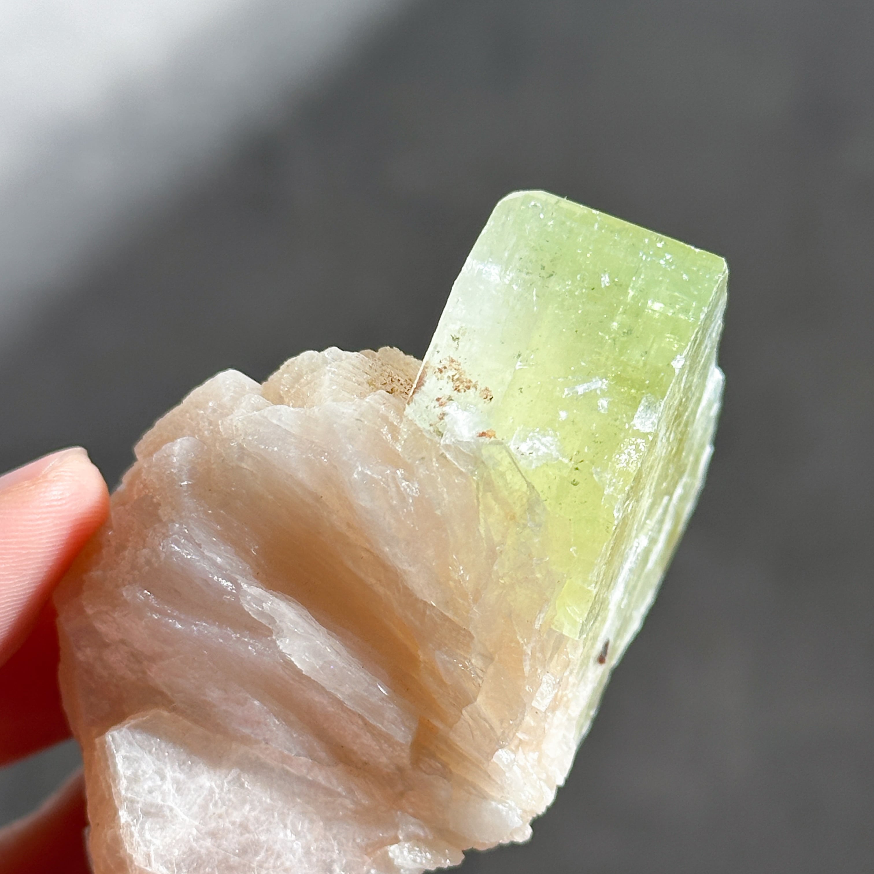 グリーンアポフィライト＆スティルバイト 13◇ Green Apophyllite