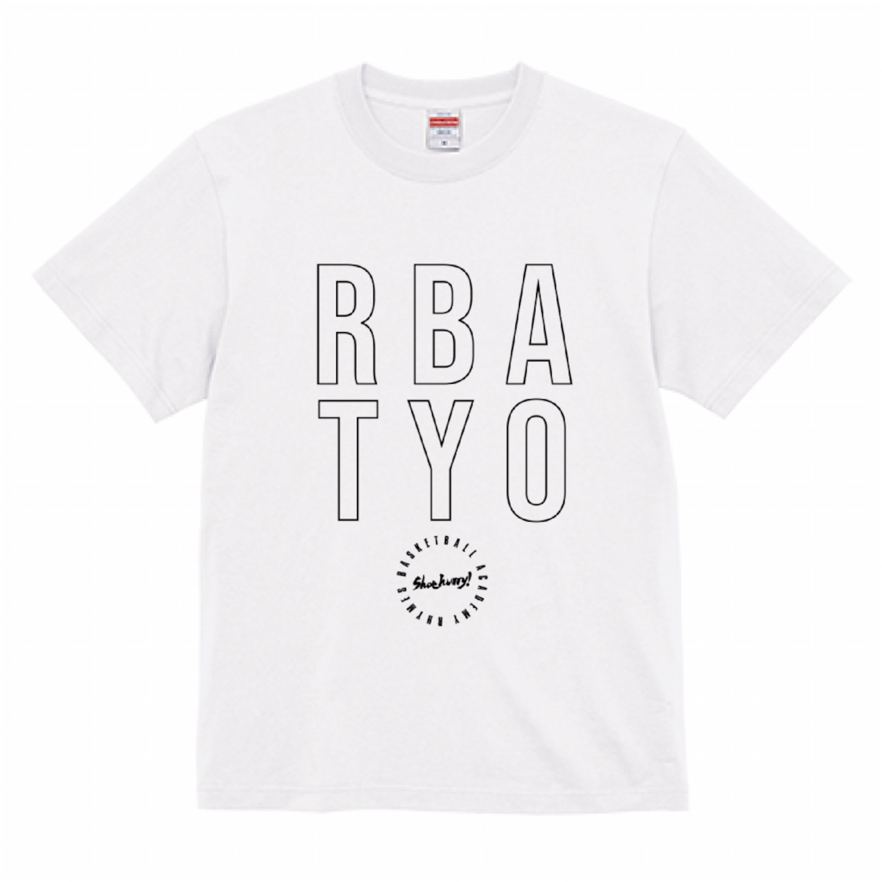 【RBA】“RBA TYO” COTTON TEE(WHITE/BLACK)|コットンTシャツ(ホワイト/ブラック) - 1