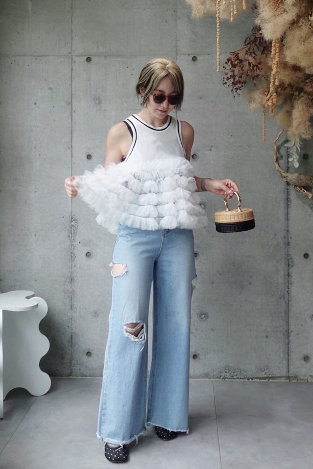 （select）チュールタンクトップ