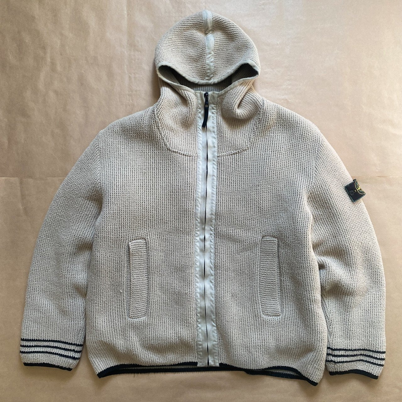 1998AW STONE ISLAND Presidents Knitted Dual Layer Hoodie Jacket