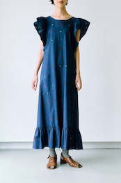 70's Marimekko mineral lights apron dress