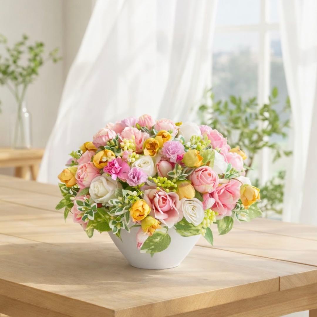 光触媒フラワー「スプリング・ルミナス」薔薇の贅沢グラデーション