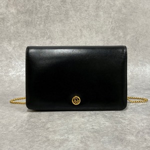 ※Reserved items※ Christian Dior ディオール チェーンショルダーバッグ レザー ブラック 5272-202203