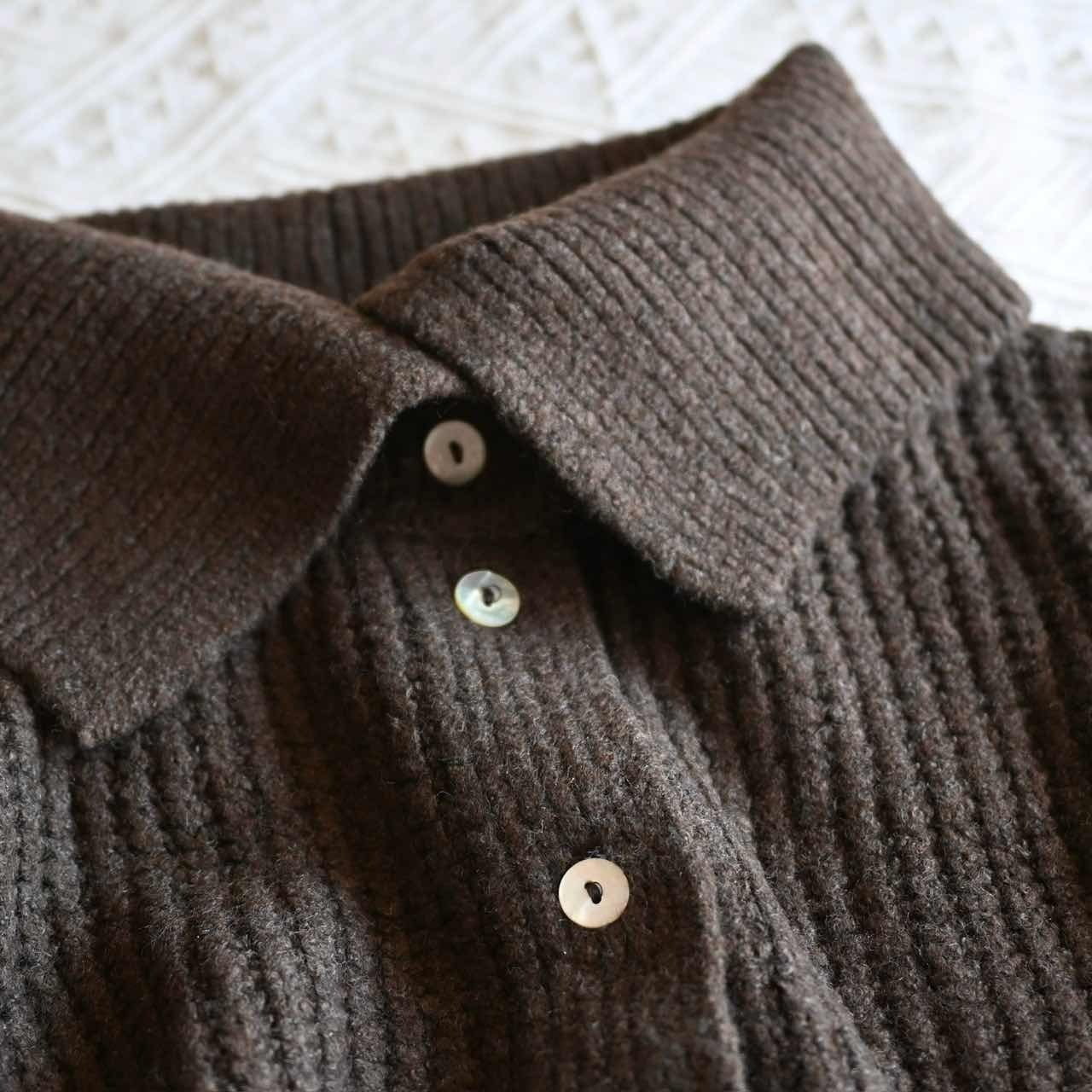 装飾的なパターンのブラウンカーディガン セール】《JaVaジャバ 別注》大人モテレディに。ブークレーVネック