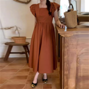 【送料無料】 ワンピース 2色 マキシワンピ ロング マキシ 袖あり フレア袖 フレアスリーブ Aライン フレア 薄手生地 可愛い 大人可愛い きれいめ シンプル カジュアル コンサバ 華やか 大人 おしゃれ お洒落 レトロ こなれ感 ラフ 無地 夏 20代 30代 40代 レディース 女性 ママ服 デート お出かけ 女子会 休日 お茶会 授業参観 着回し 普段使い ファッション バックオープン リボン ステッチ フリル スタイル 楽ちん 体型カバー 定番 プチプラ 着痩せ インスタ映え