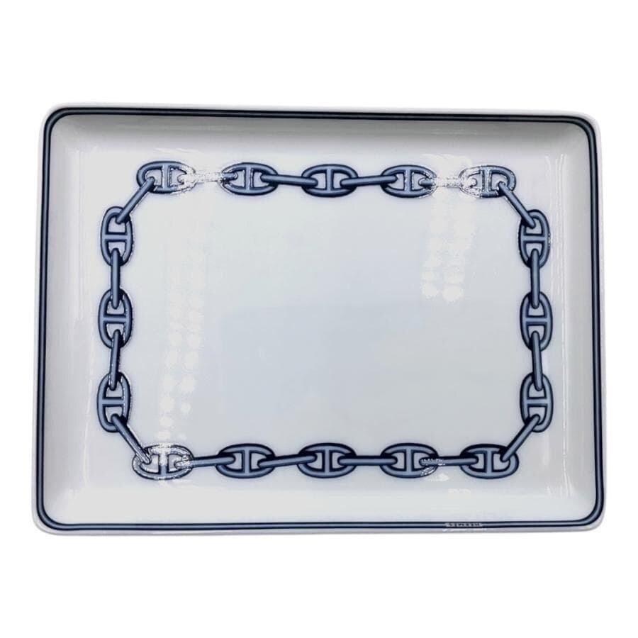 美品 エルメス HERMES プレート シェーヌダンクル 10-26080808