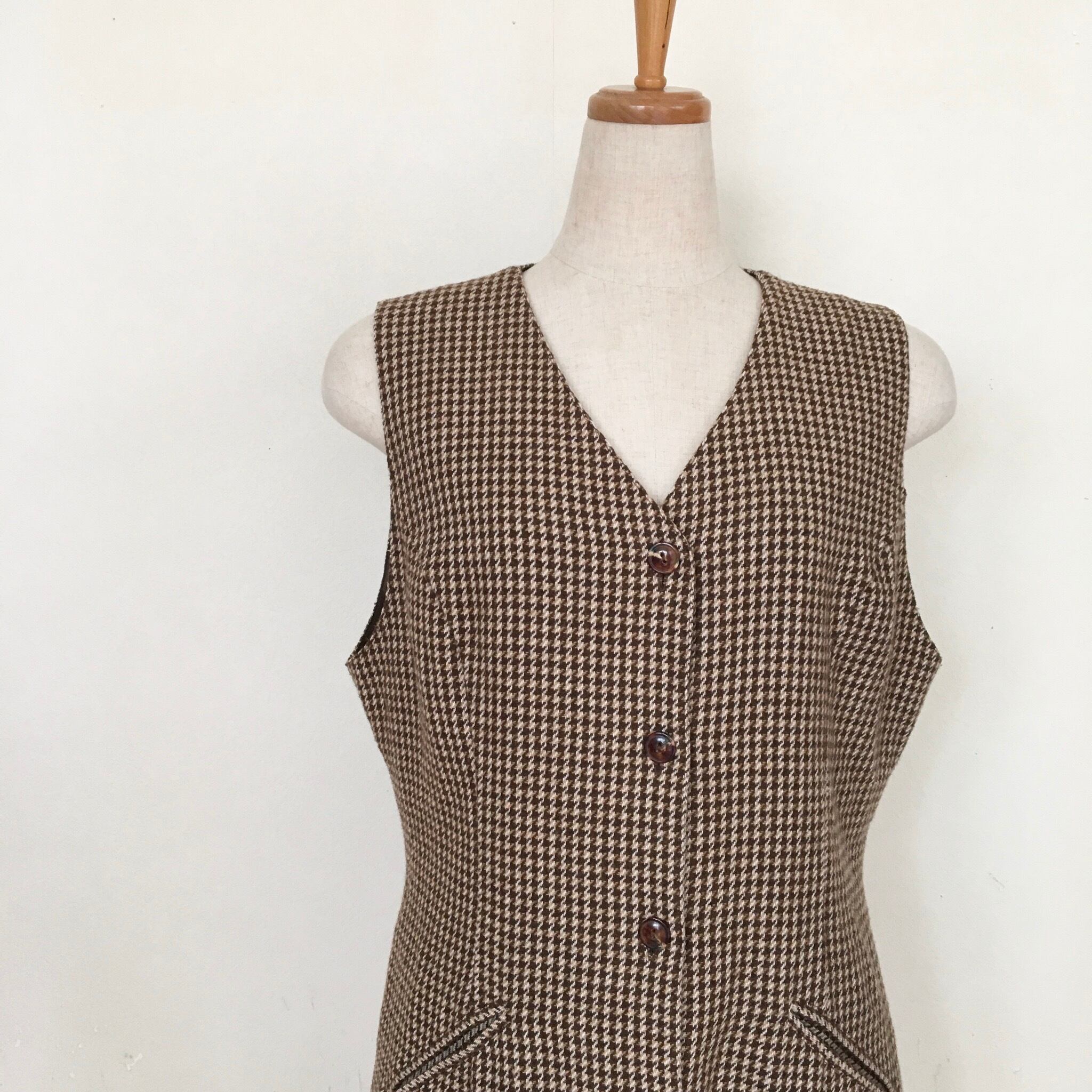 Houndstooth jumperskirt