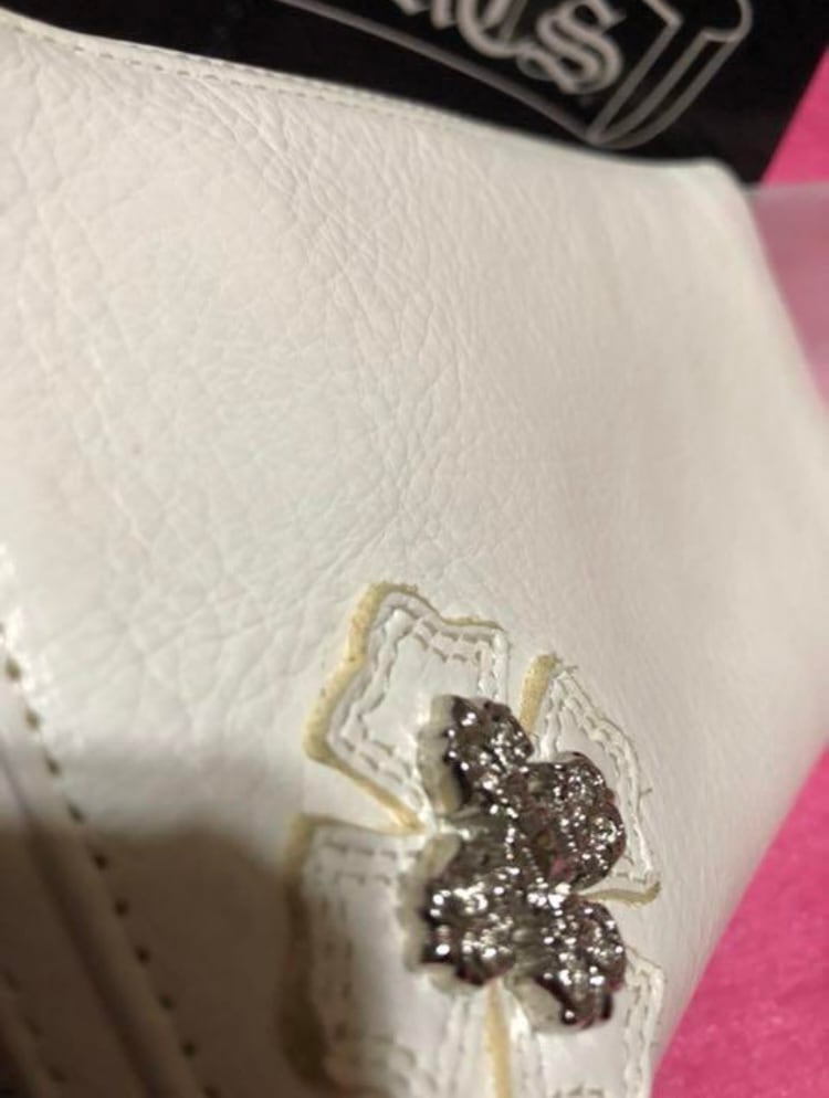 CHROME HEARTS クロムハーツ REC F ZIP フィリグリ レザー ホワイト