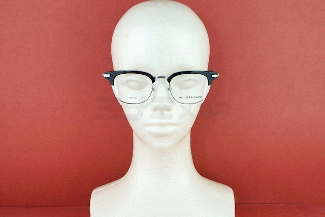 999.9×FERRAGAMO メガネ SF9022 001 サーモント ブロー ウエリントン コラボモデル アジアンフィット オシャレ ブランド フォーナインズ フェラガモ 鯖江 日本製 正規品-7枚目