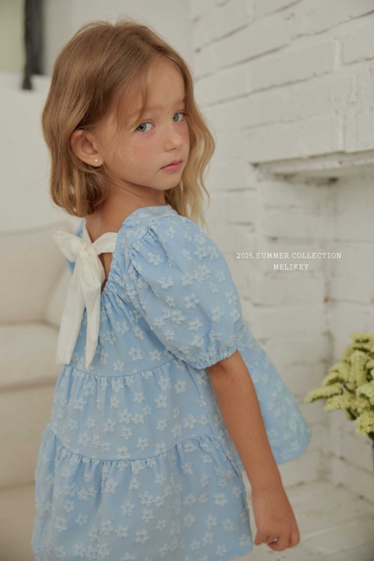 [MELIKEY] Shine Back Ribbon Dress / [미라이키] 샤인백리본원피스