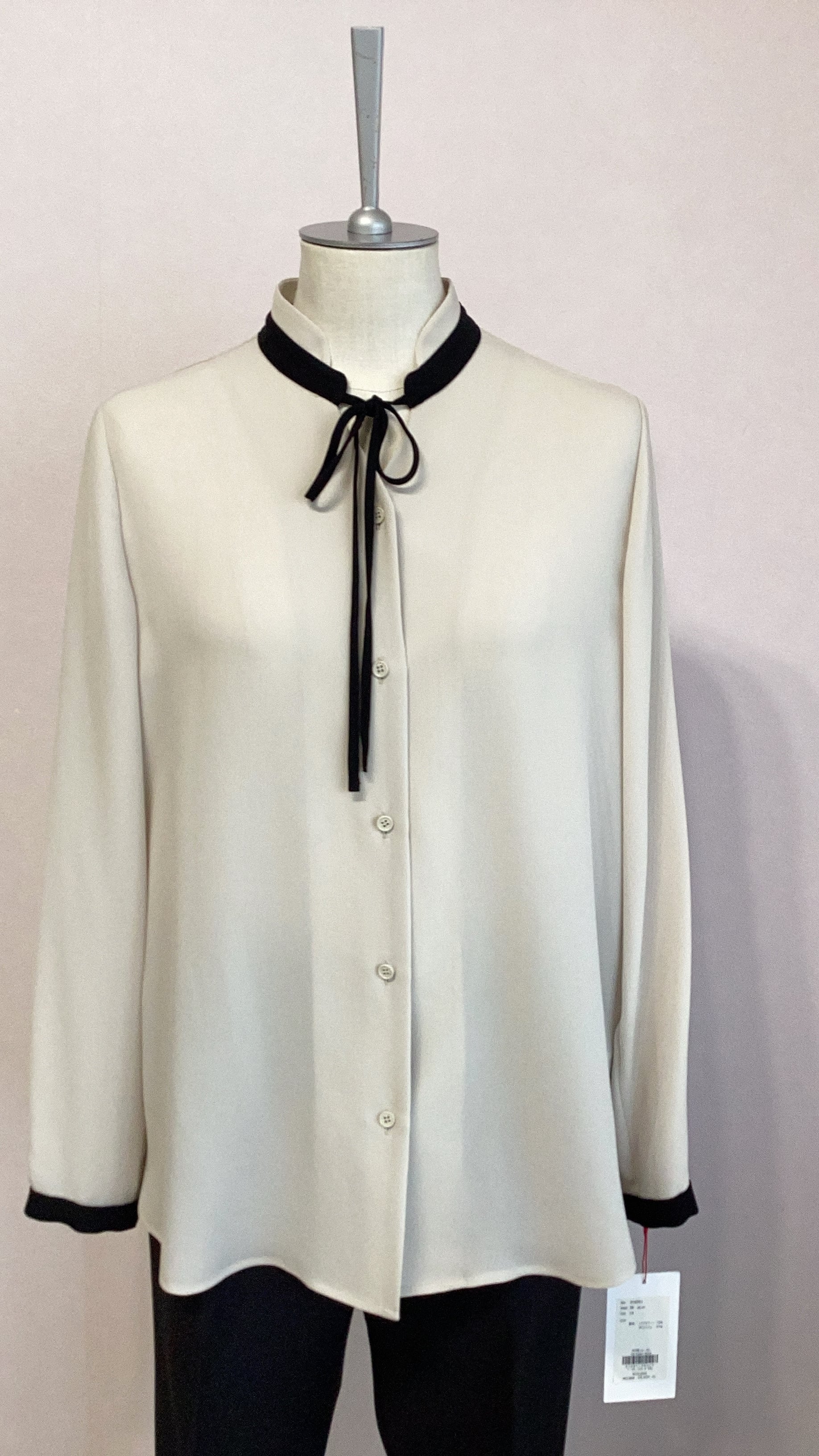 PASSIONE 襟切り替えブラウス No.316901 ベージュ 9号 38サイズ パシオーネ