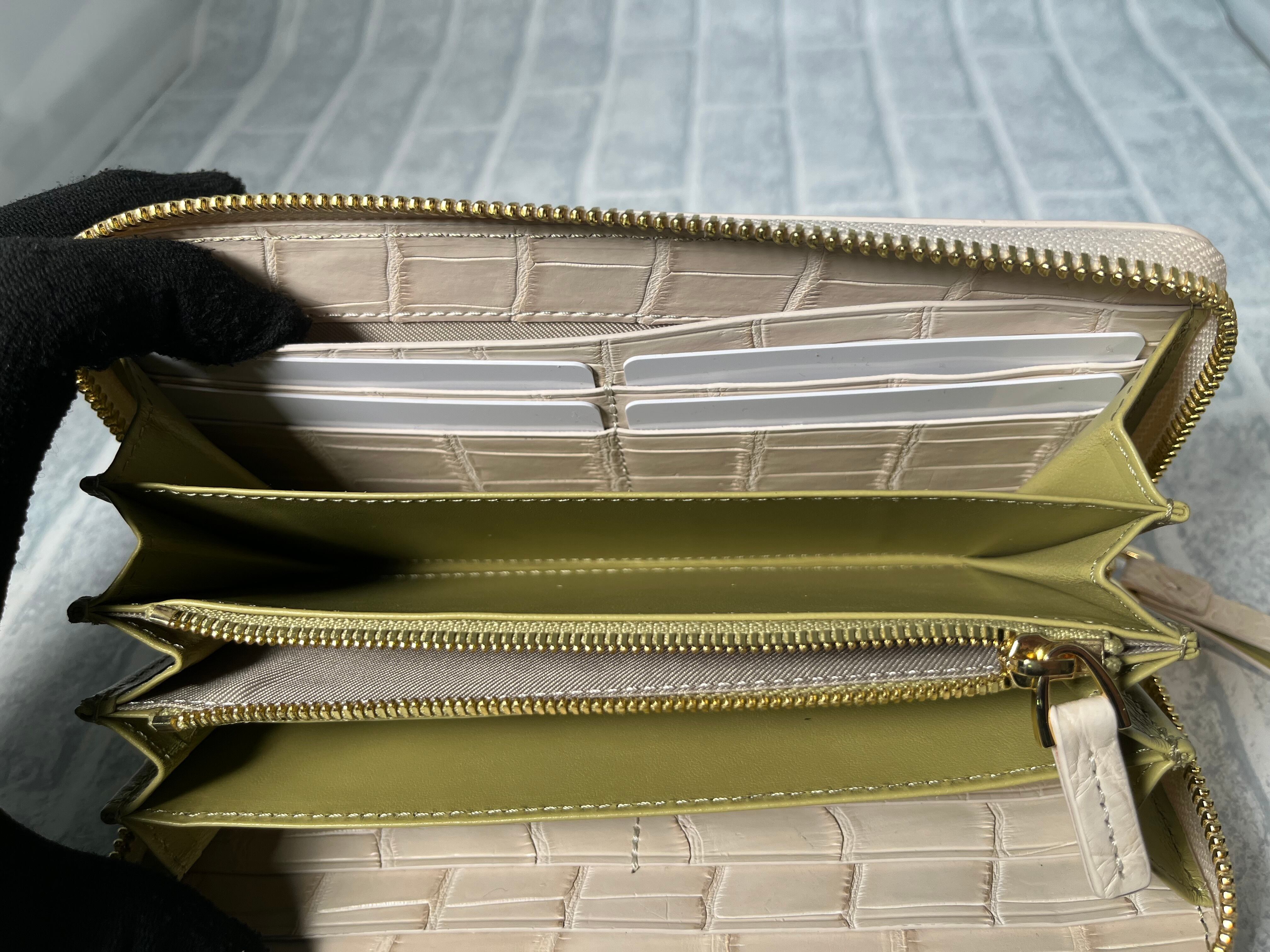 GUODI クロコダイル本革 長財布ラウンドファスナー型 無双仕様