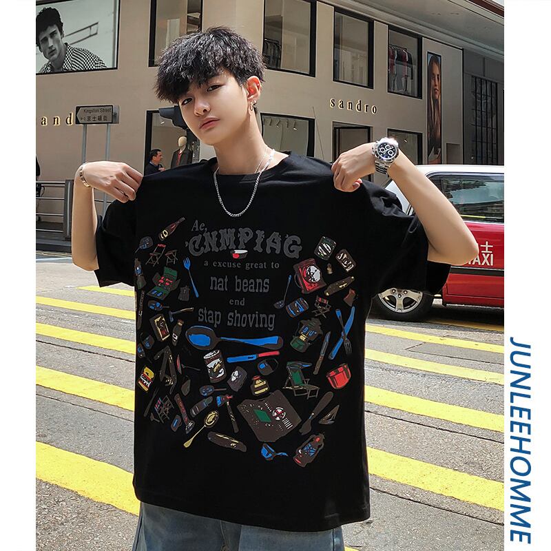 全3色 Tシャツ カットソー プリント カジュアル おしゃれ