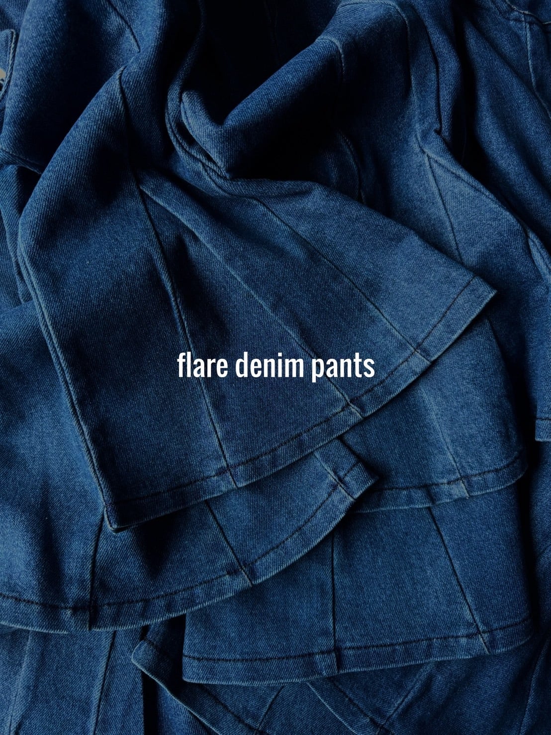 フレアデニムパンツ（100〜130cm）4223