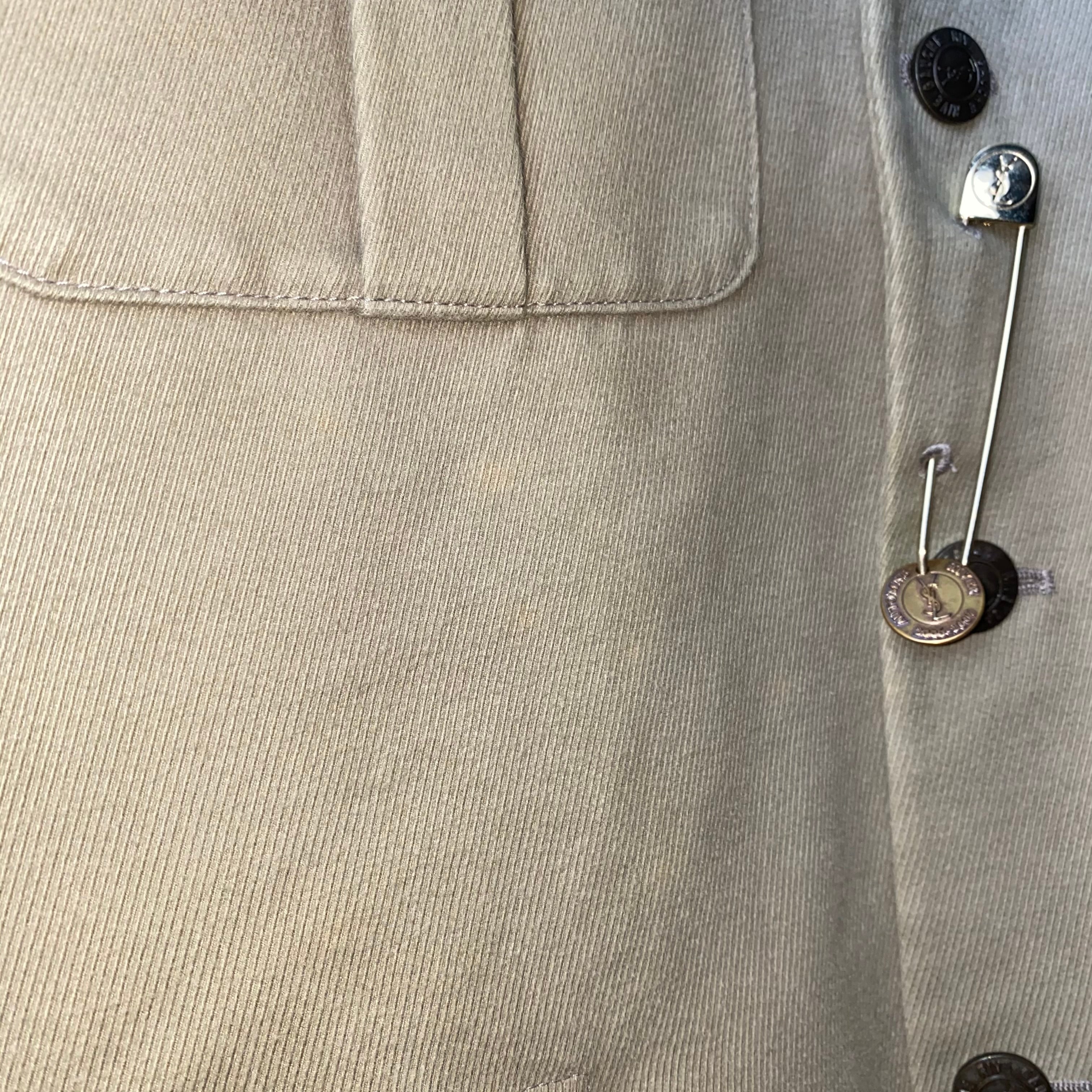 YVES SAINT LAURENT RIVE GAUCHE safari jacket designed by Stefano 