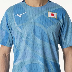 ミズノオーセンティックドライエアロフローラピッドTシャツ[ユニセックス]32MABPA2無限パック 透け防止