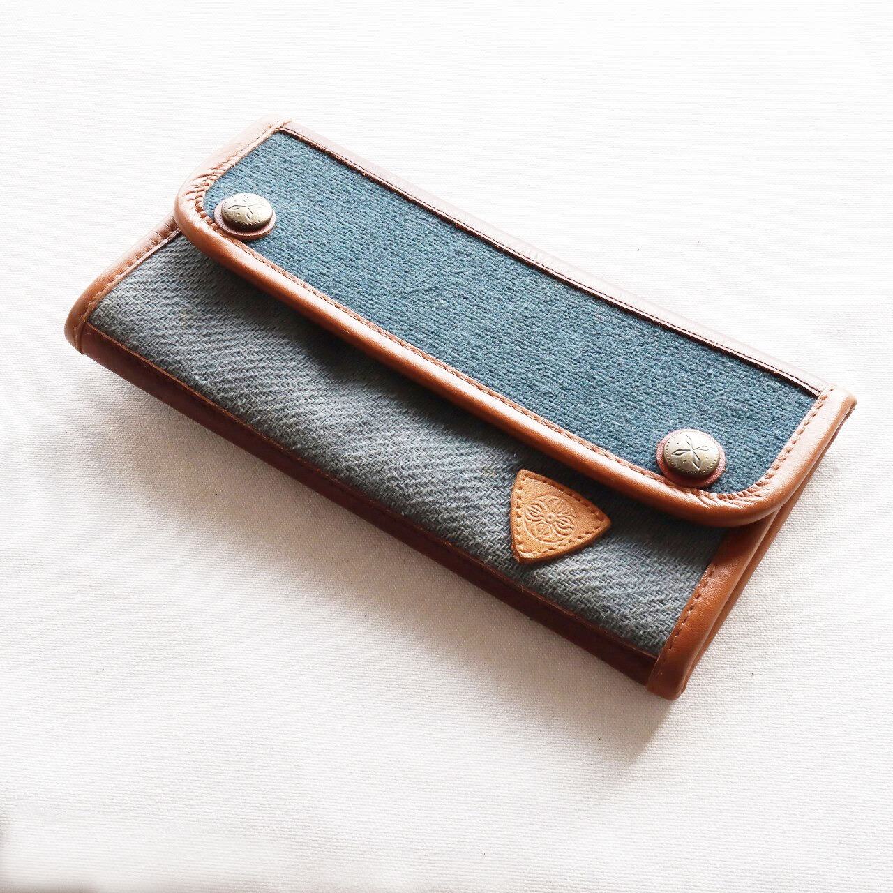 【Dead Stock Items】長財布 / Hemp cotton long wallet /  マリン ヘンプコットン