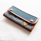 【Dead Stock Items】長財布 / Hemp cotton long wallet /  マリン ヘンプコットン
